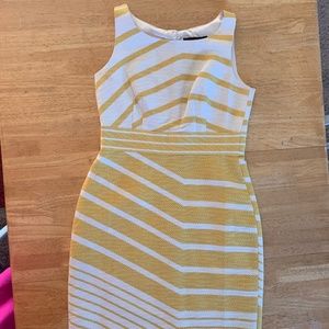 Yellow and white striped Limited Dress